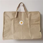 sac de transport beige coton