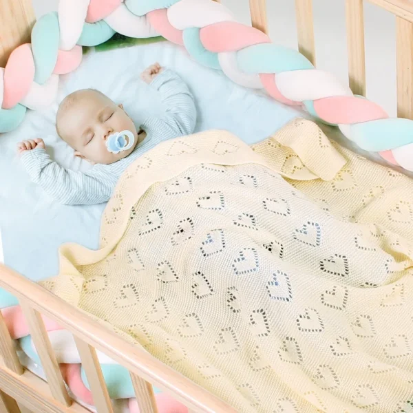 couverture bébé tricoté en coton