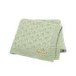 couverture tricoté en coton pour lit de bébé