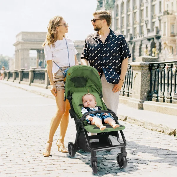 poussette portable pivotant 360 degrés